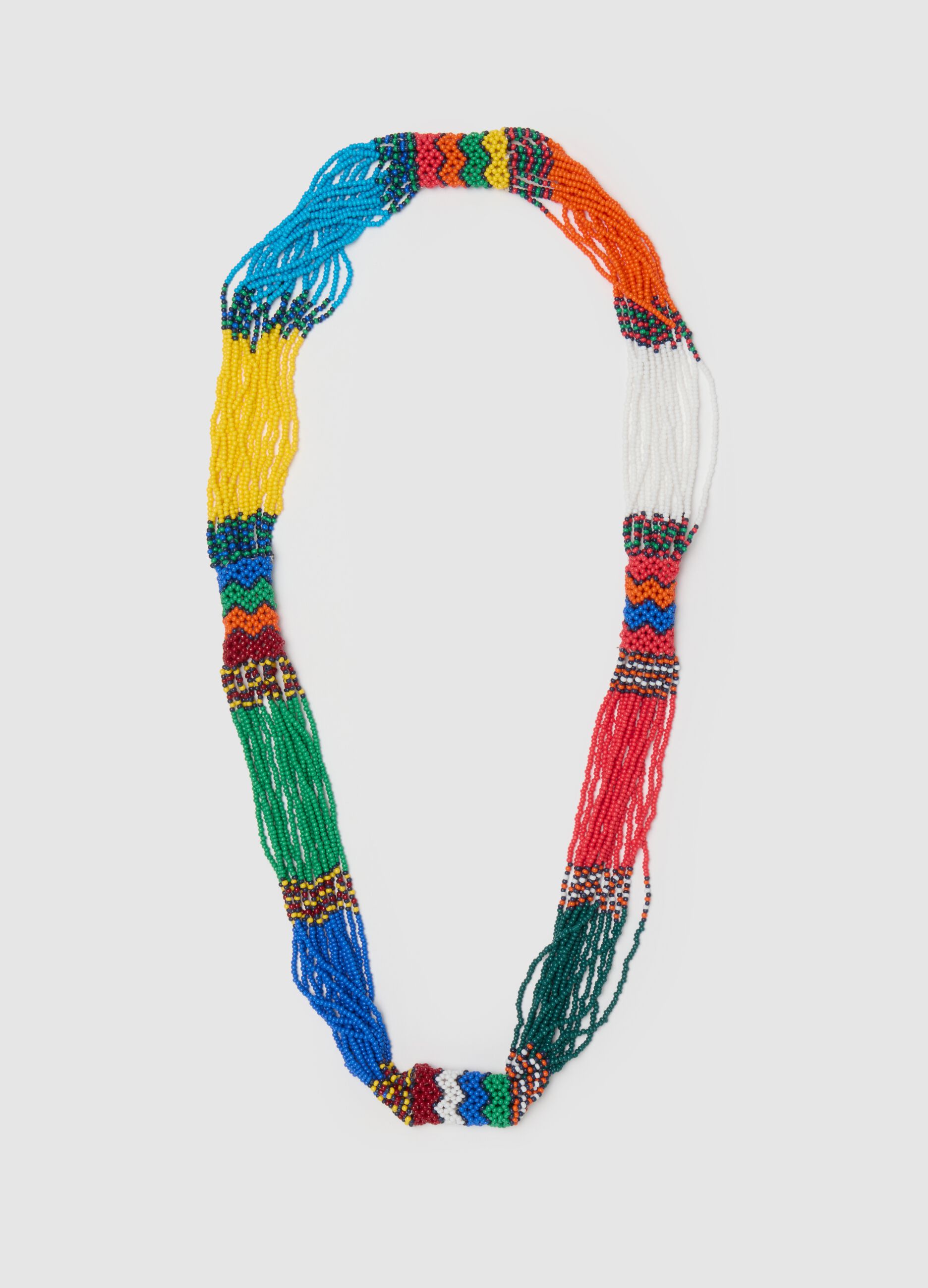 Collana da donna in vetro multicolor