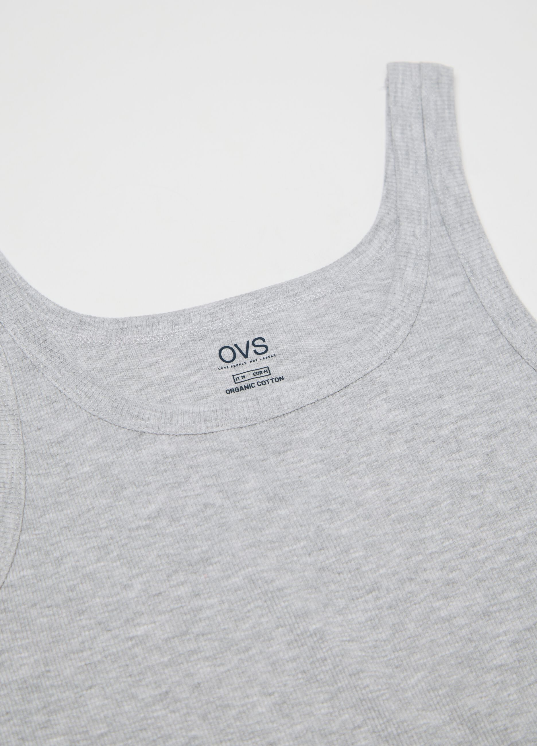 Grey Pure Cotton Vest by Ovs
