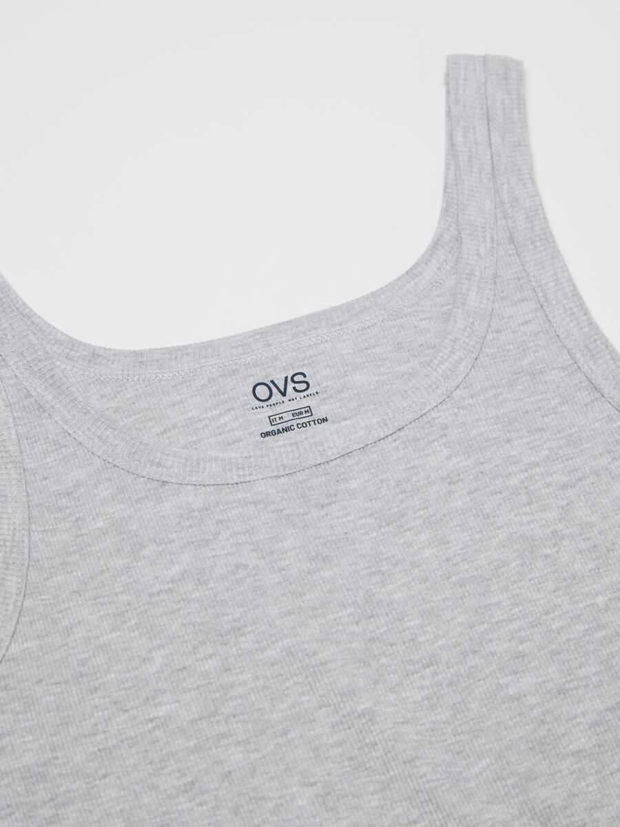 Grey Pure Cotton Vest by Ovs_1