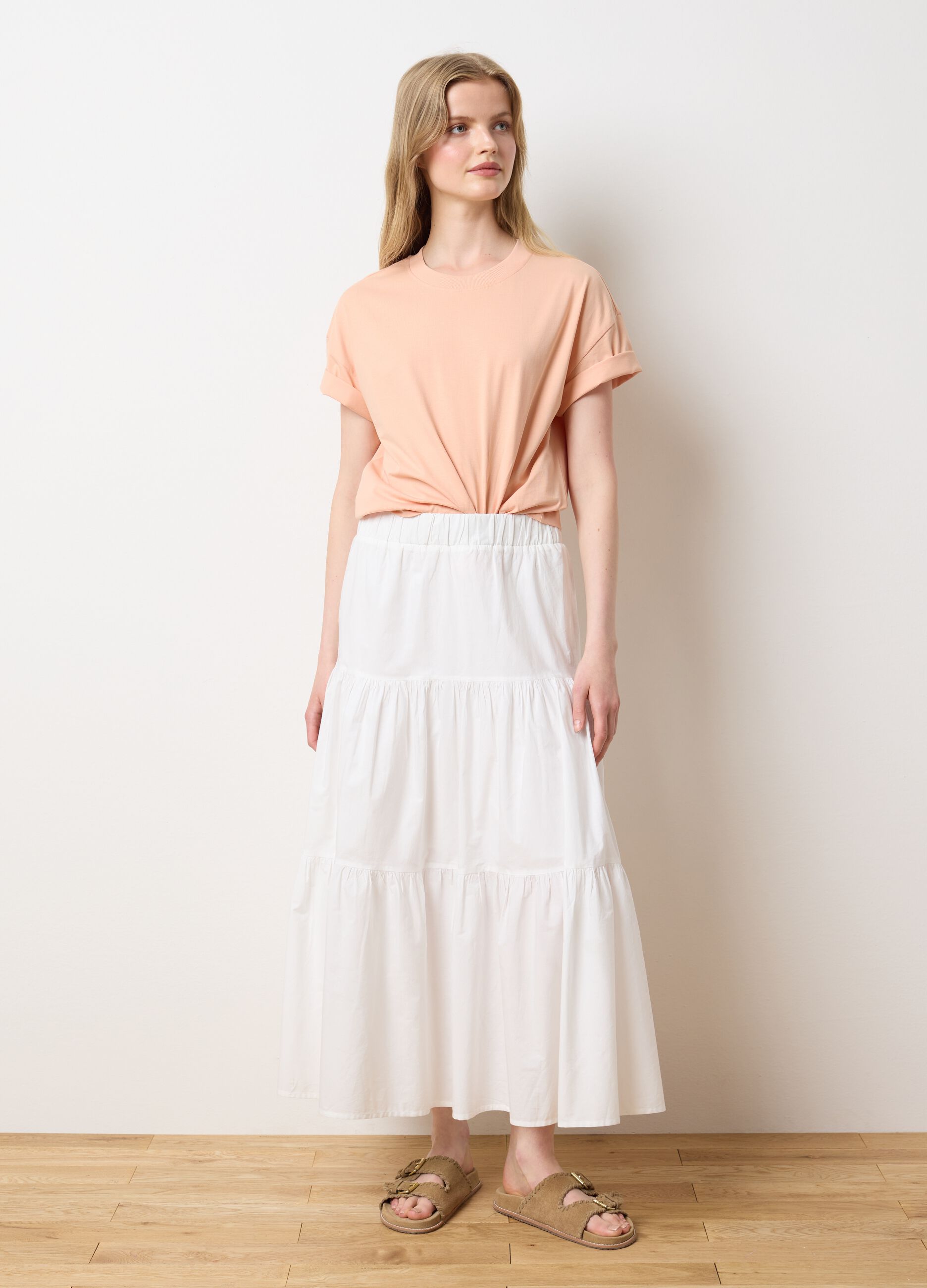 Pink Organic Cotton T-shirt LES COPAINS HOUSEBRAND