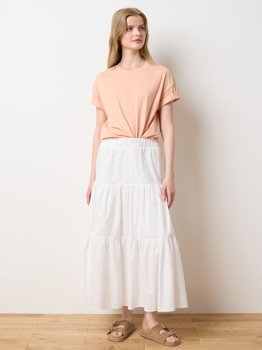 Pink Organic Cotton T-shirt LES COPAINS HOUSEBRAND_2
