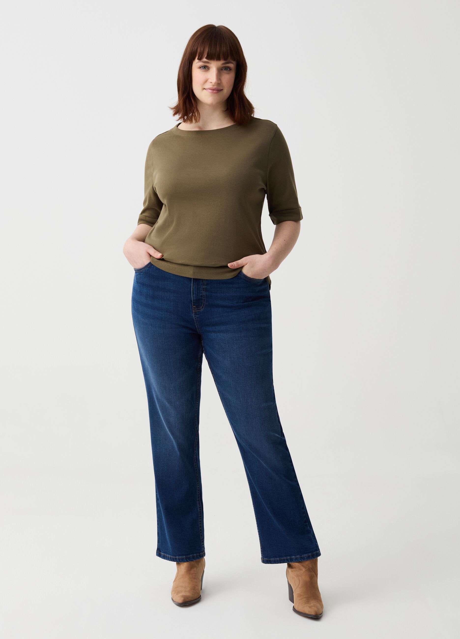 Jeans straight fit stretch Curvy