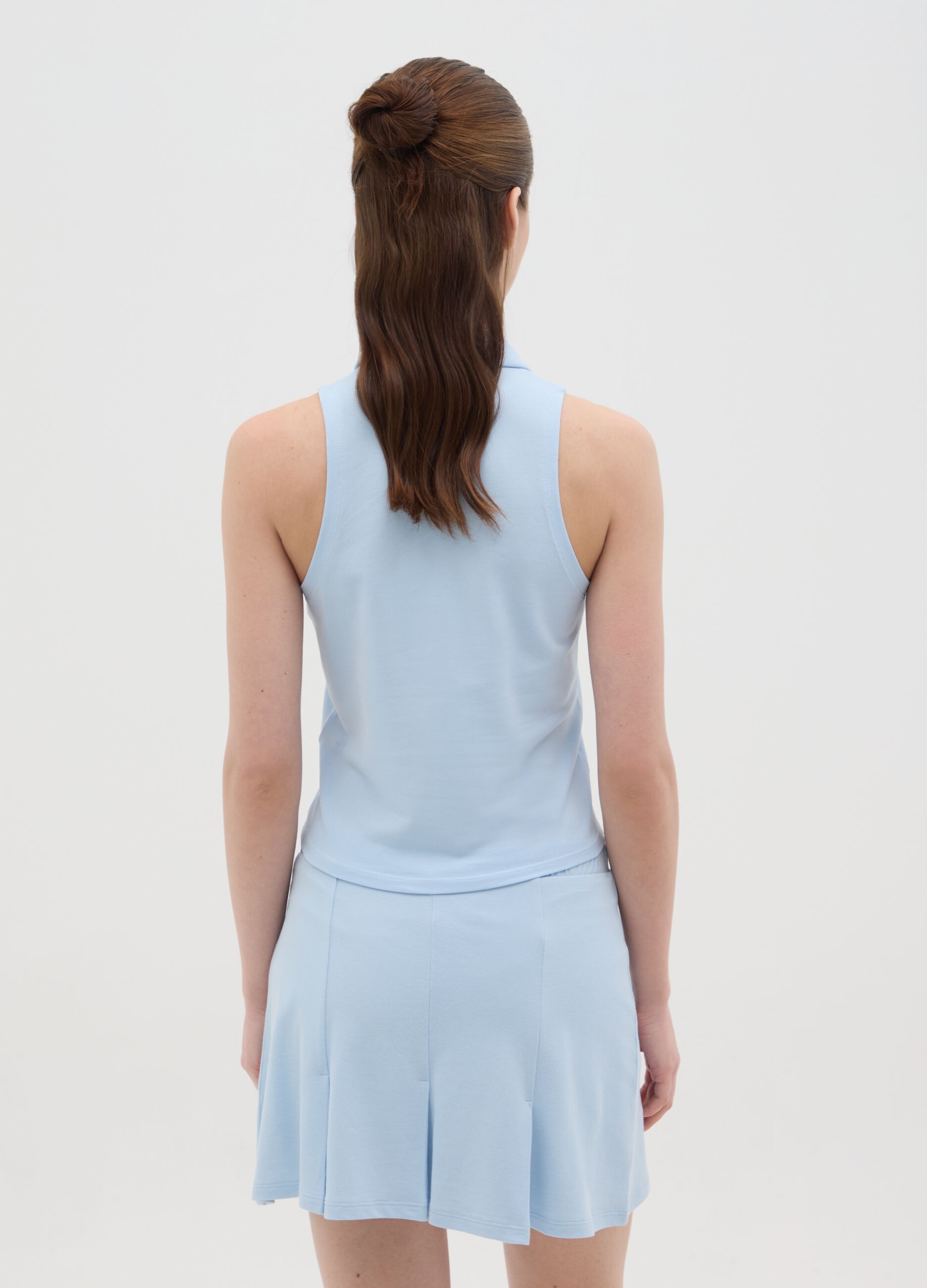 Women's Regular Fit Blue Top
