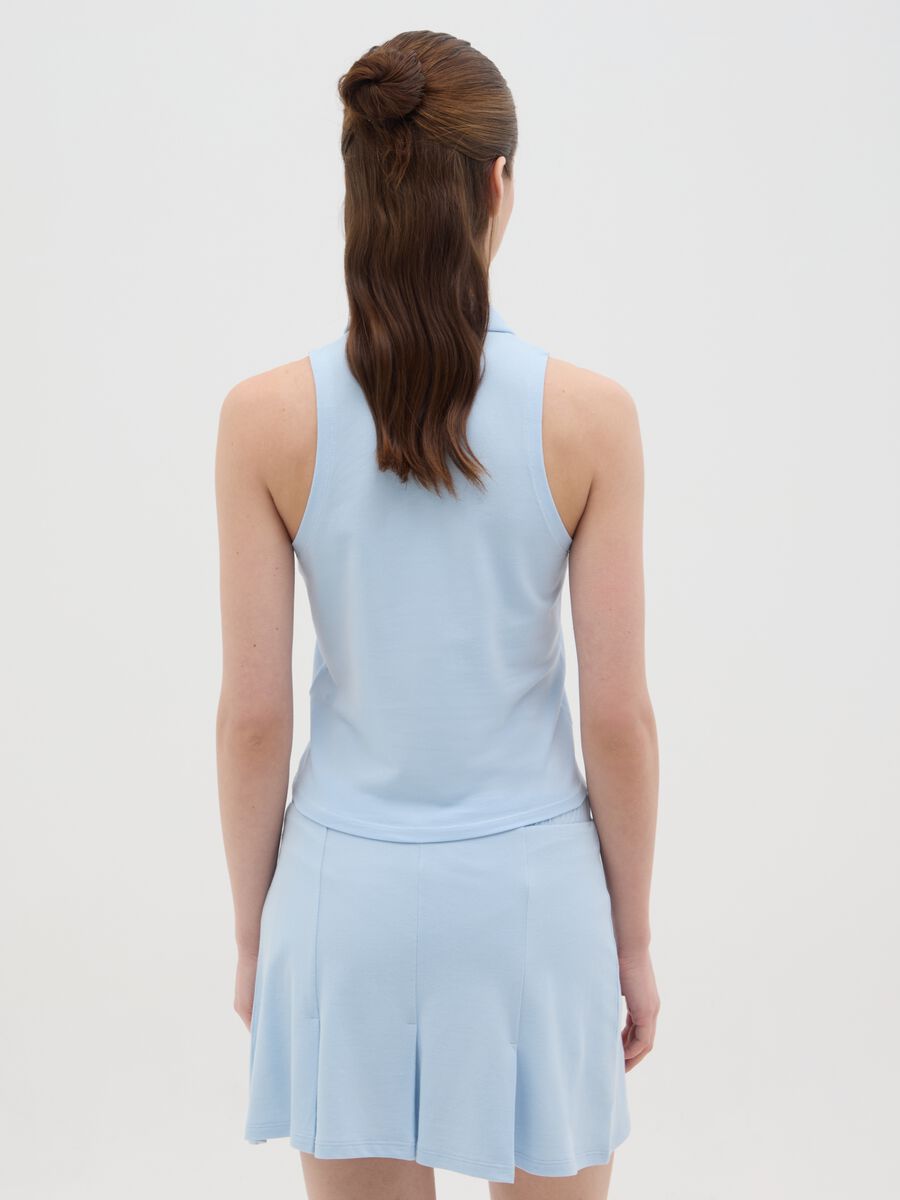 Women's Regular Fit Blue Top_3