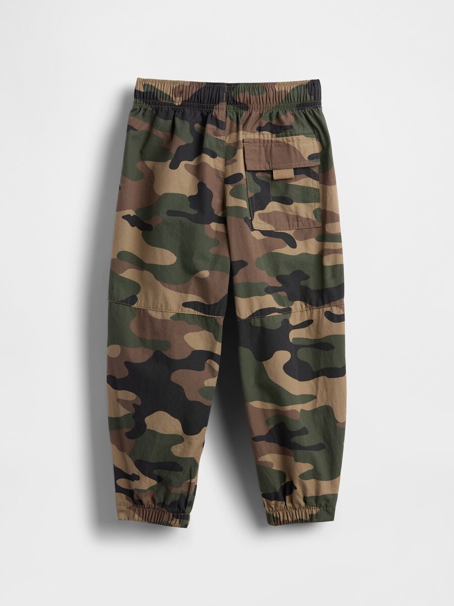 Camouflage Green Cotton Trousers_1