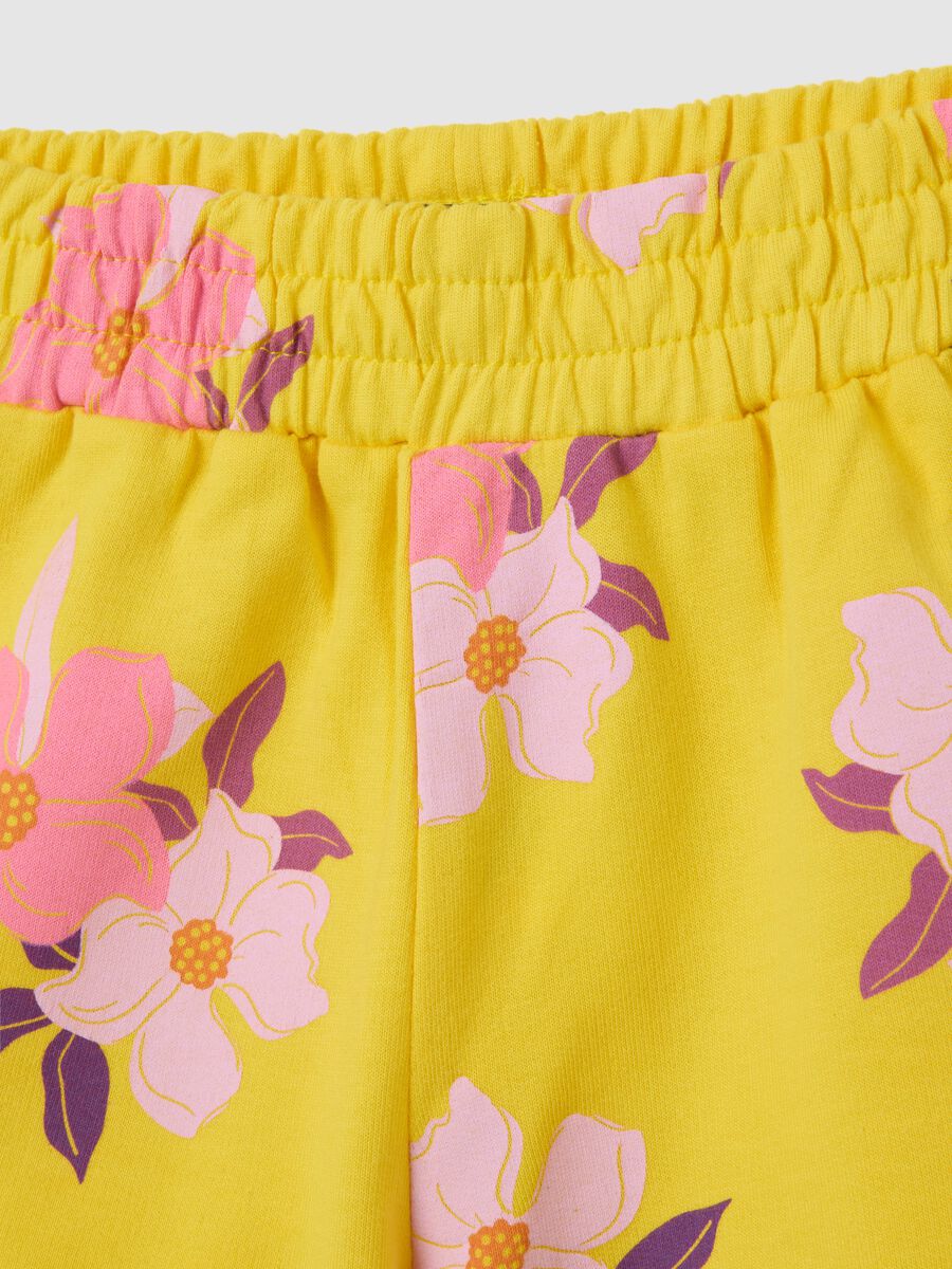Girls' Yellow Cotton Shorts - Regular Fit_2