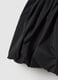 Black Cotton Blend Balloon Skirt_5
