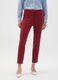 Red viscose blend slim fit trousers_1