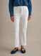 White Stretch Cotton Flare Jeans_1