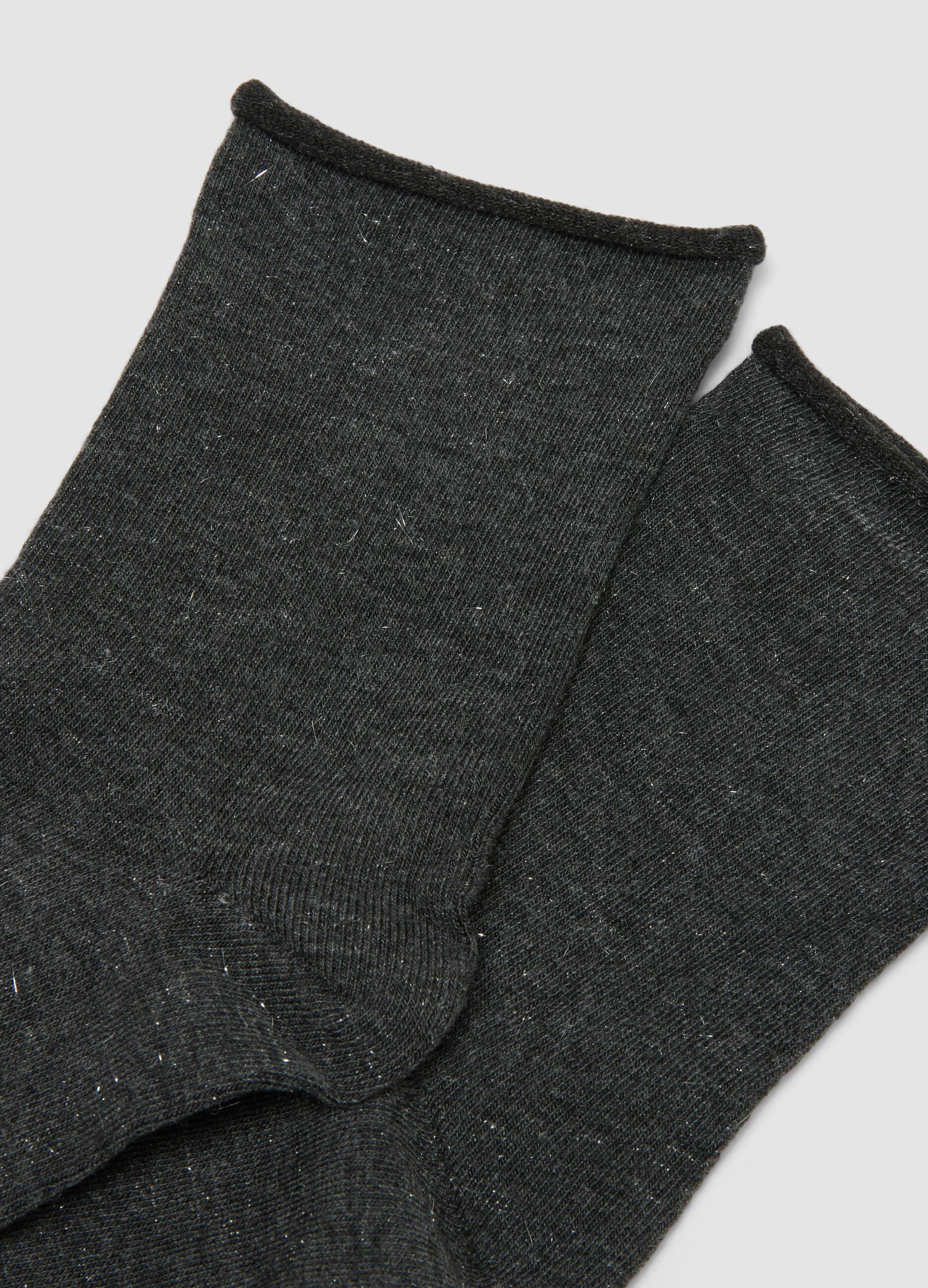 Calzini neri in viscosa elasticizzata