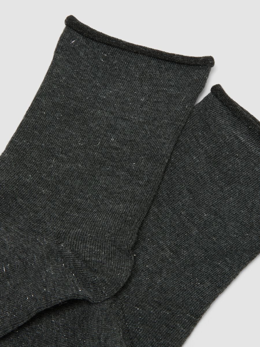 Black Stretch Viscose Socks_1