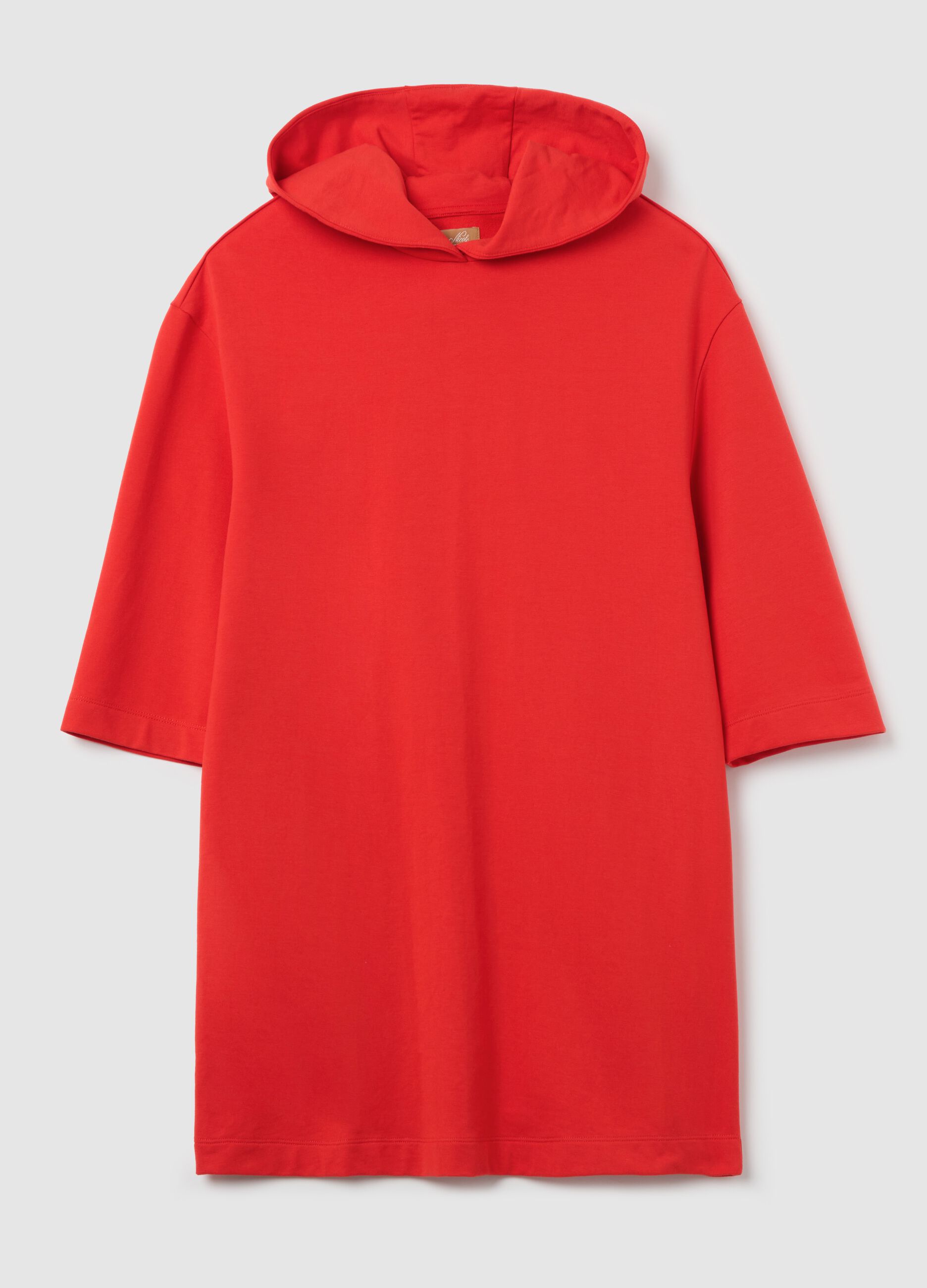 Maternity sweatshirt dress with hood