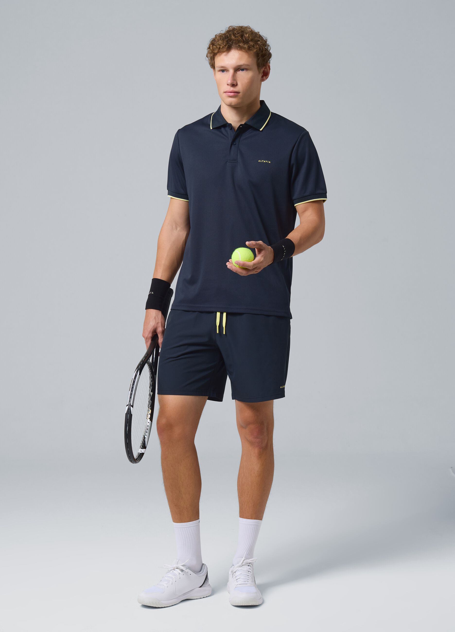Black ALTAVIA COURT stretch-fabric sports shorts