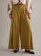 Green wide-leg trousers in pure cotton_1