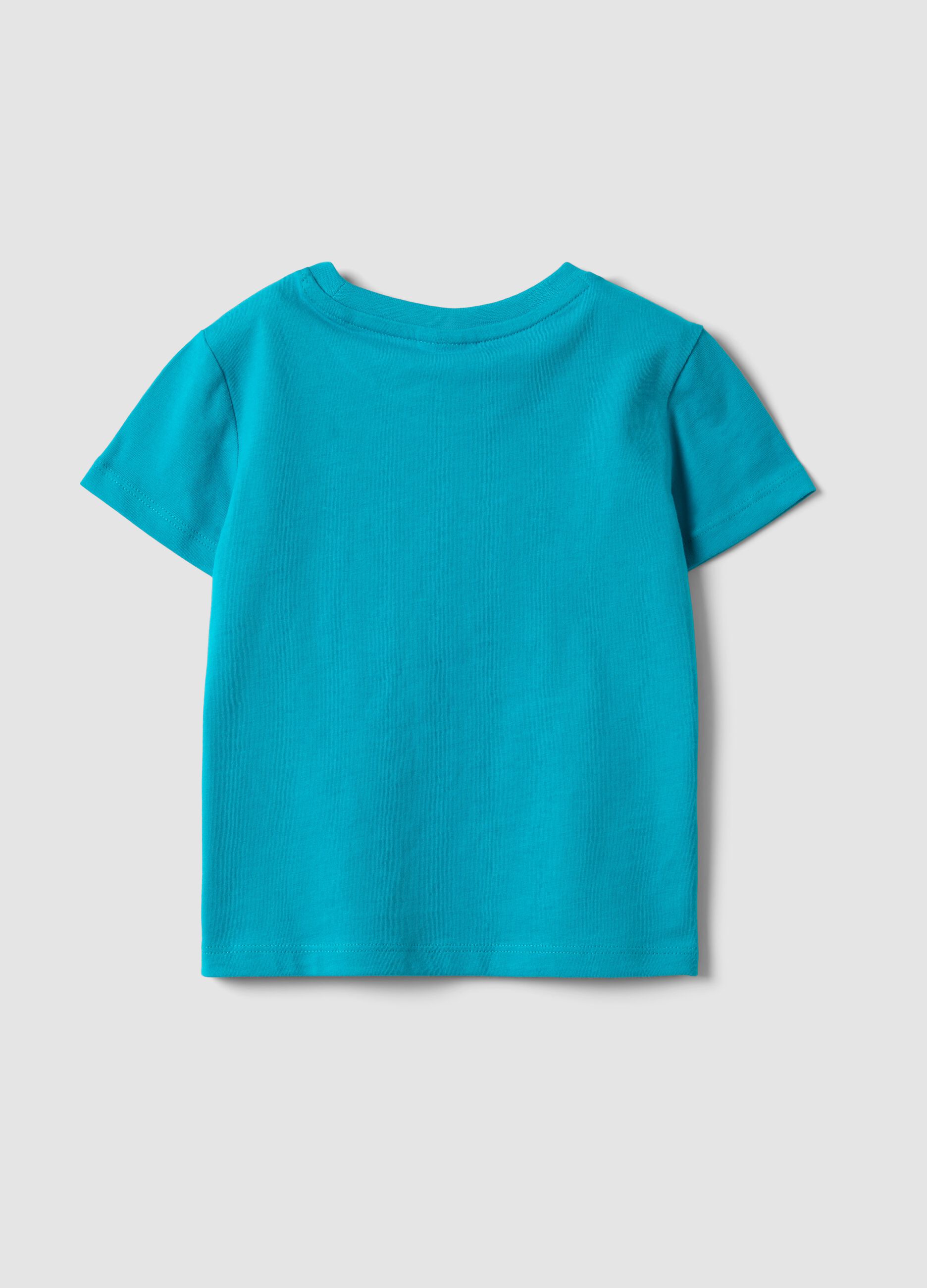Light Blue Organic Cotton Short-Sleeve T-Shirt
