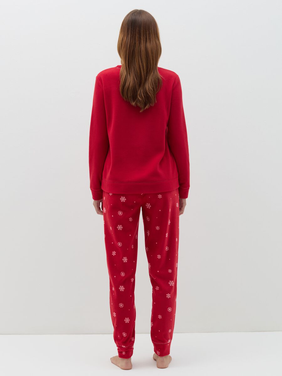 Velour pyjamas with "Under the snow" embroidery_3