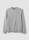 Grey crew-neck cotton-blend sweatshirt, regular fit_4