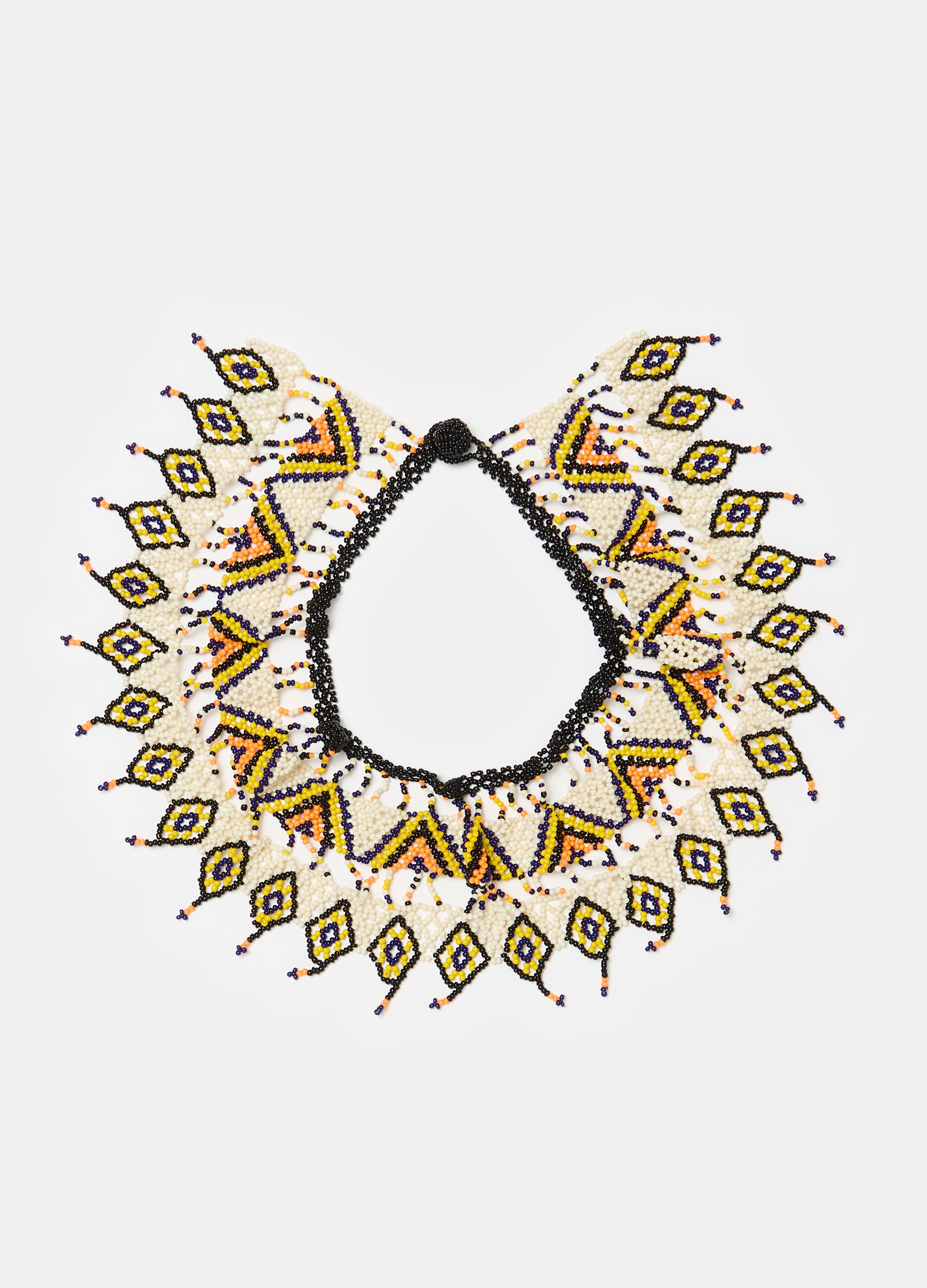 Collana choker etnica con perline