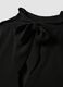 Black sleeveless high-neck slim-fit dress with bow_1