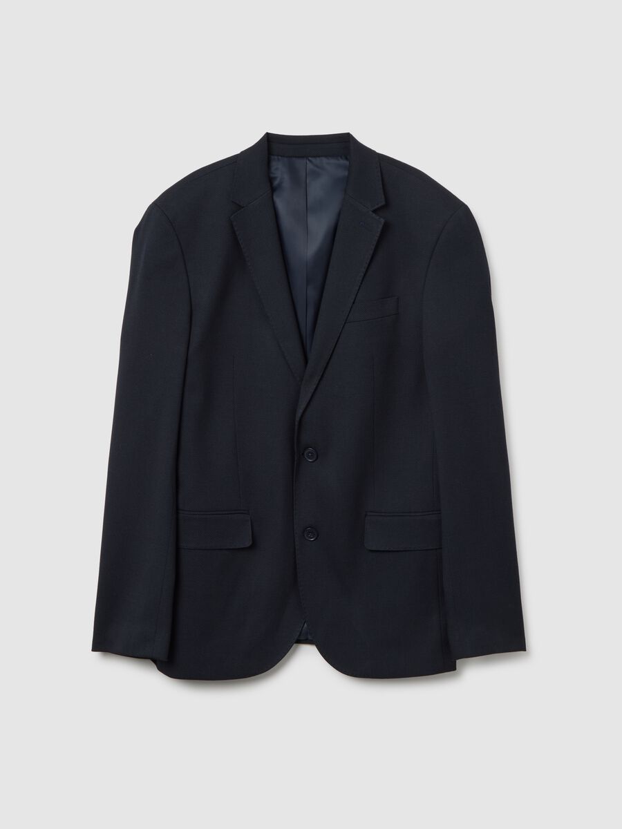 Slim fit blue blazer_4