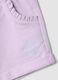 Girls&rsquo; purple stretch cotton shorts with bow_2
