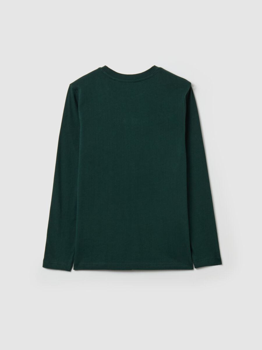 Long-sleeved T-shirt with college print_4