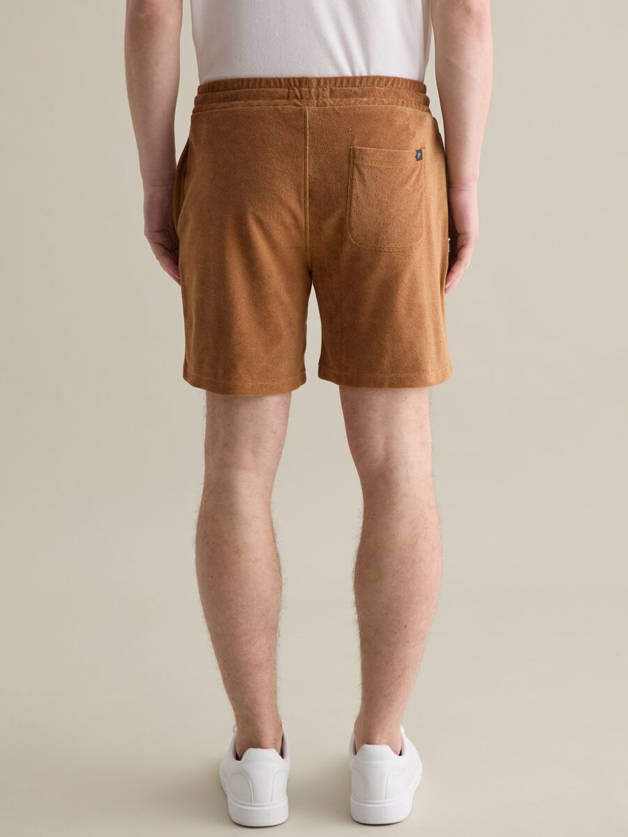 Terracotta Bermuda in cotton blend_3