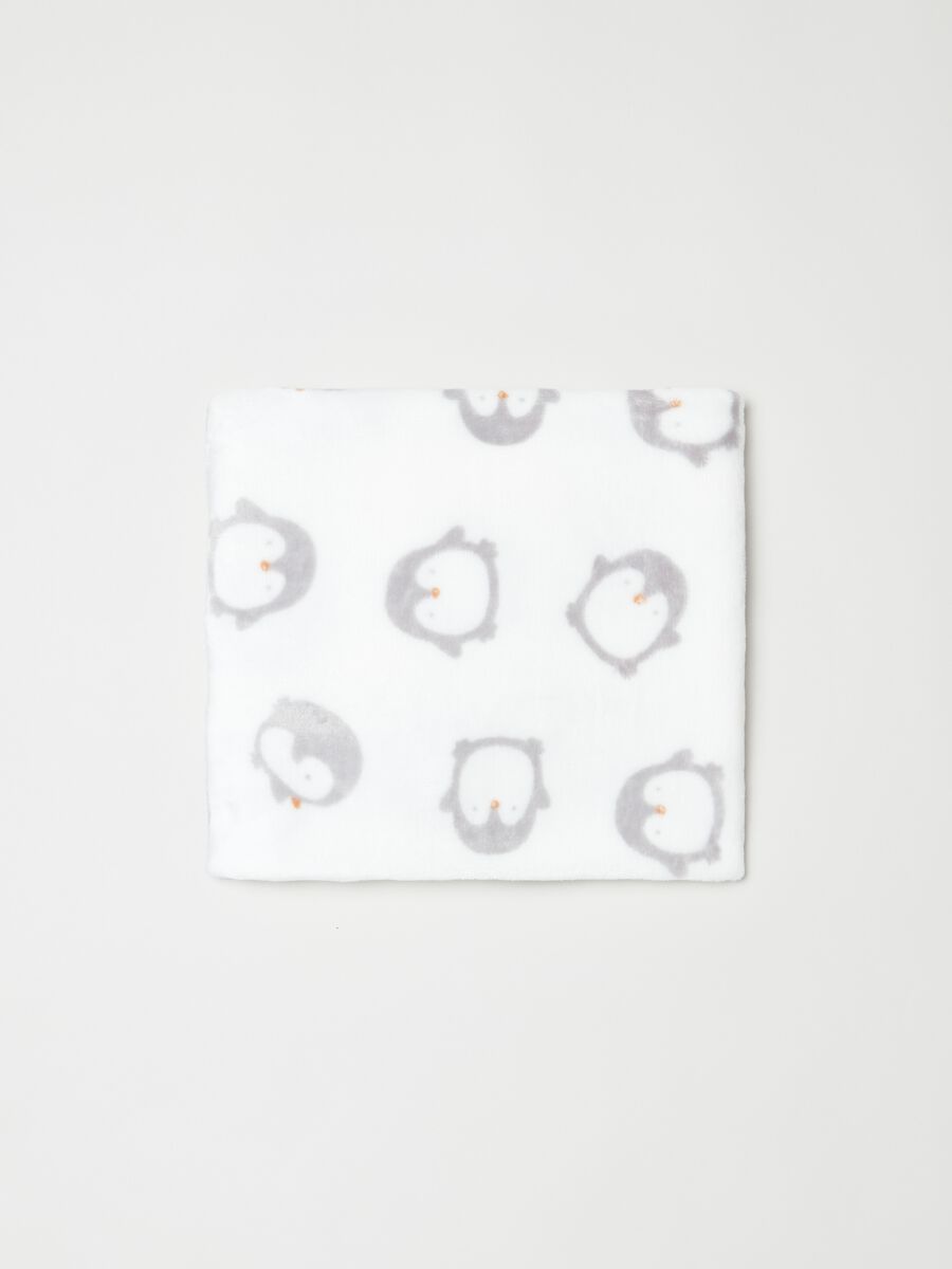 Coperta con stampa pinguini_0