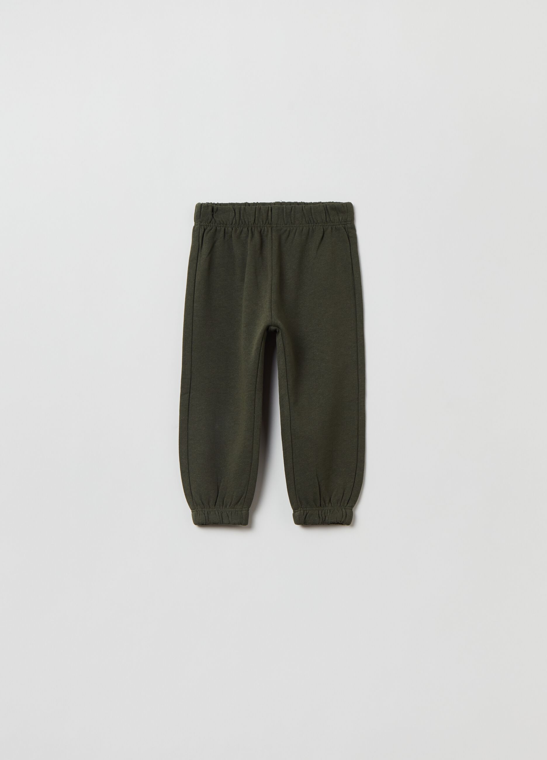 Joggers in felpa con profili elasticati_0