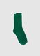 Green midi cotton blend socks_0