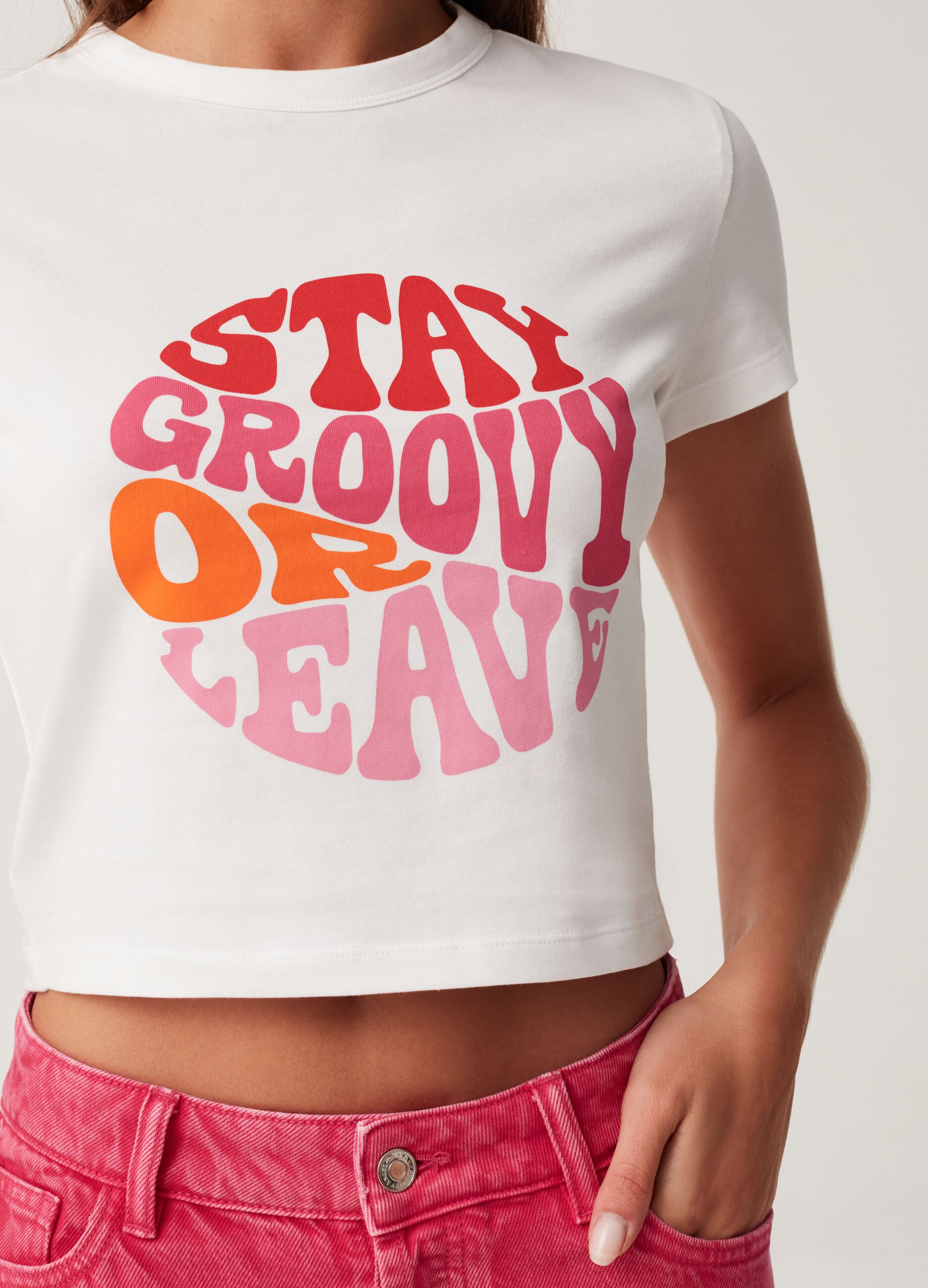 T-shirt con stampa lettering Baby Angel_3
