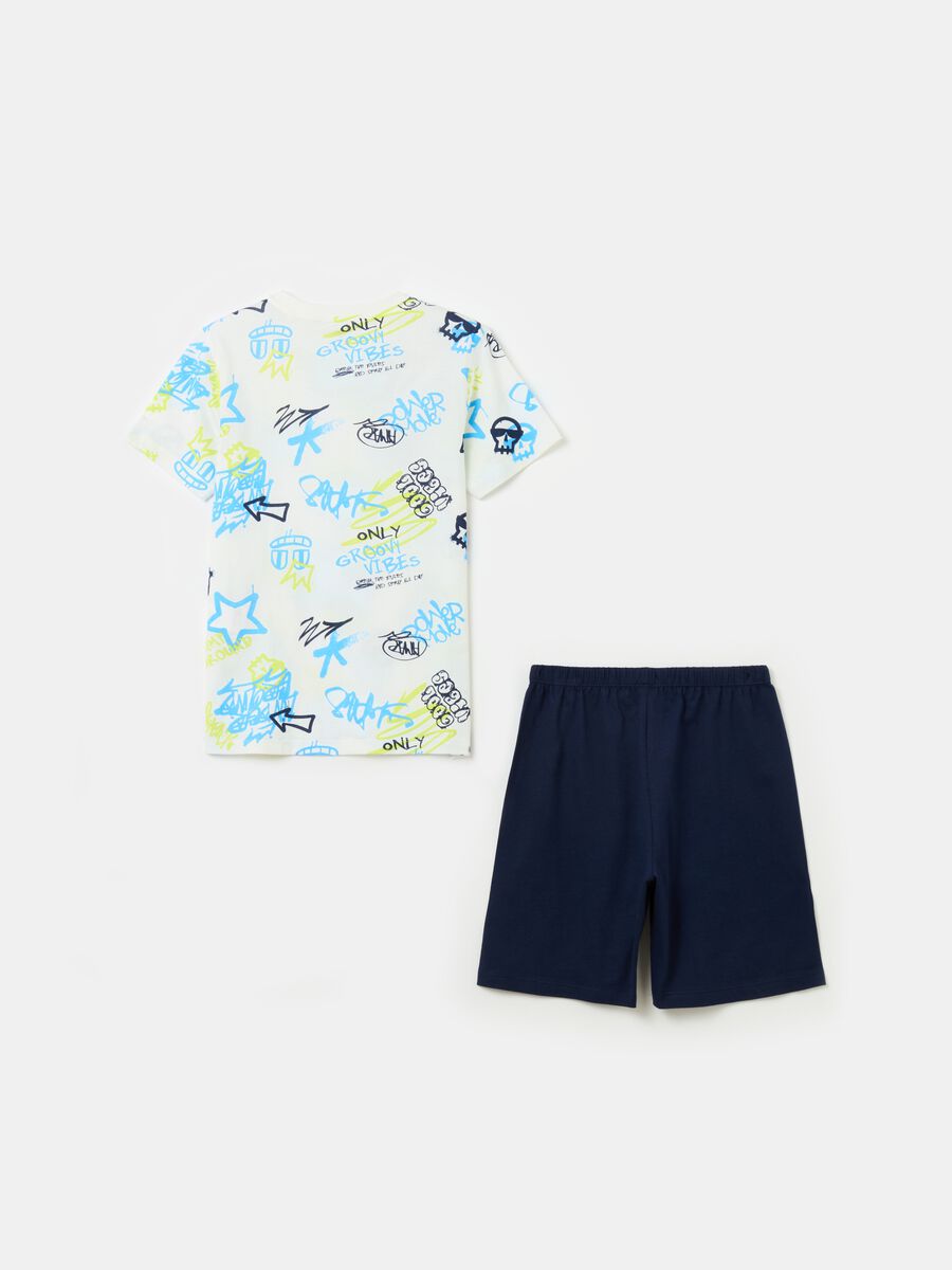 Organic cotton pyjamas with print_1