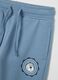 Blue regular fit children's trousers in pure cotton_2