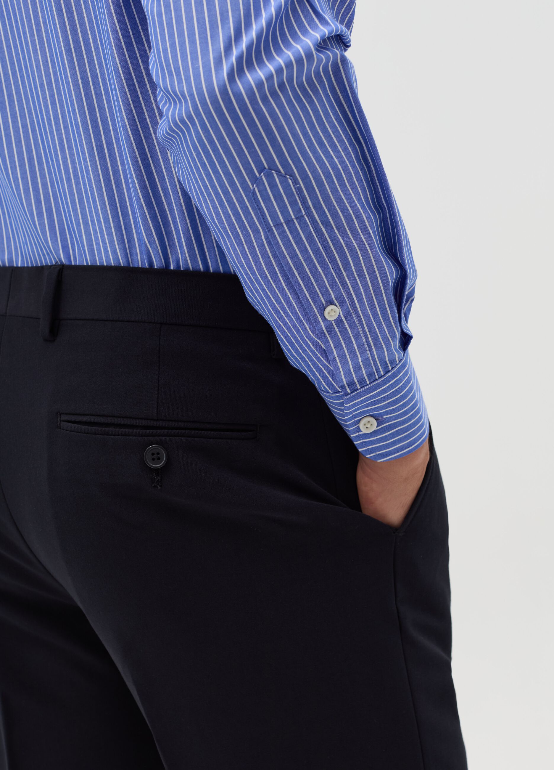 Camicia regular fit gessata easy iron