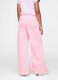 Pink wide-leg trousers with drawstring_2
