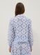 Blue organic cotton shirt with all-over print_3
