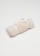 Accappatoio da neonato in misto cotone beige_1