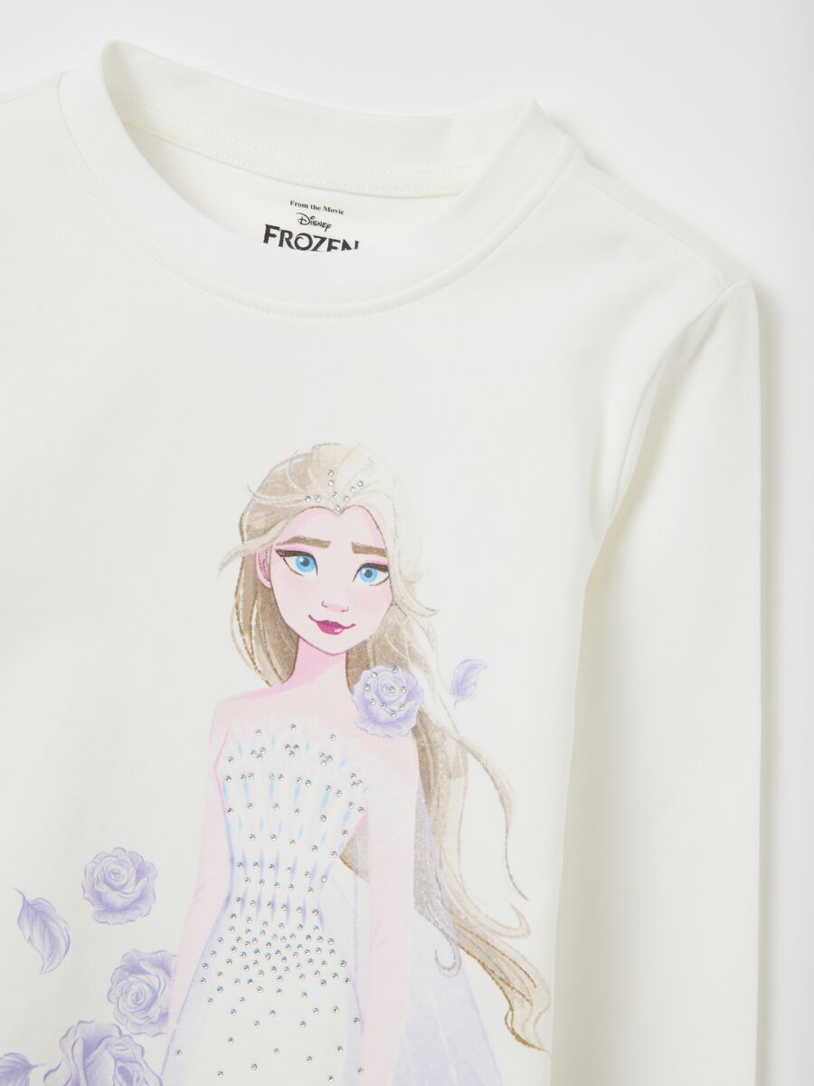 Girls' white regular fit stretch cotton top_2
