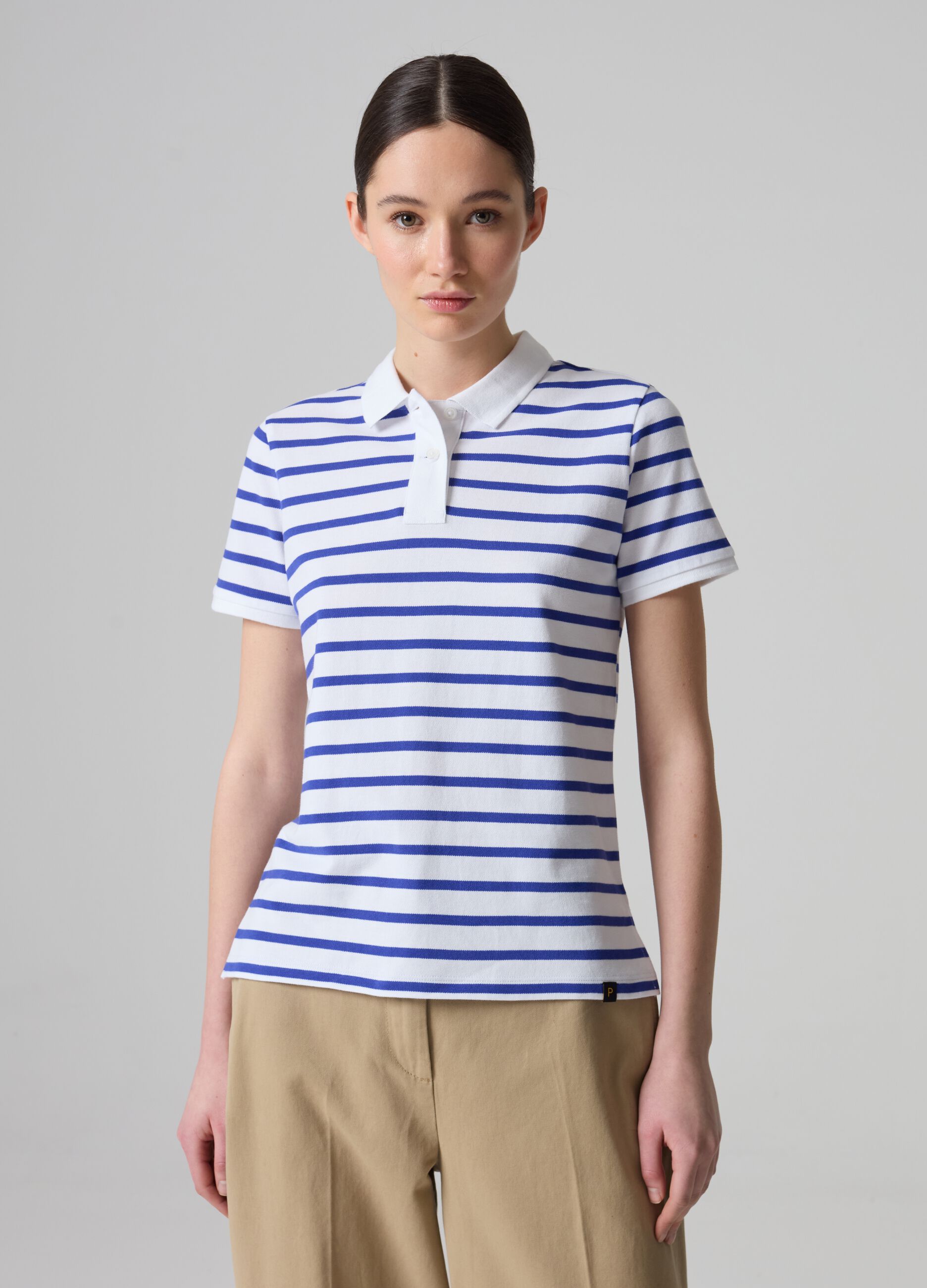 Ovs Polo in piquet di cotone bio a righe
