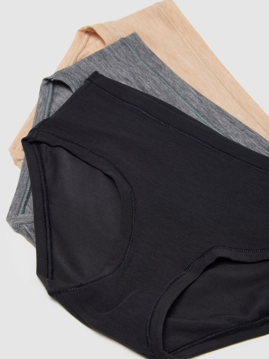 Tripack culotte stretch mélange_2