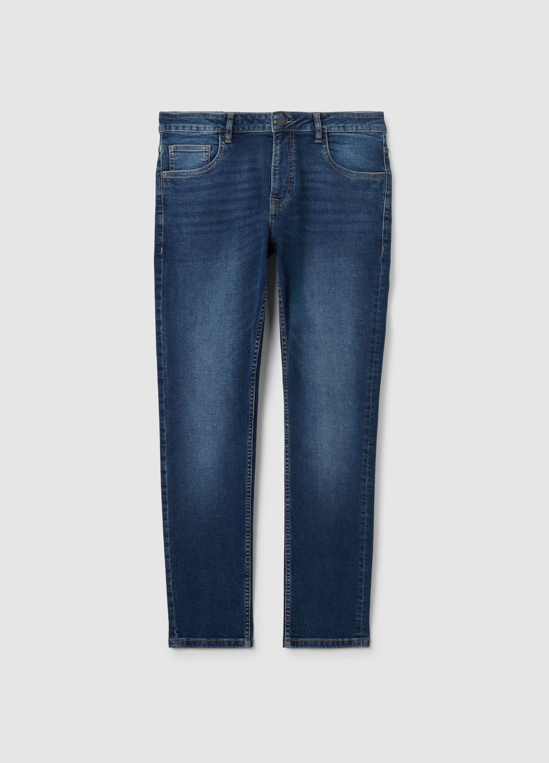 Skinny Fit Blue Denim Jeans