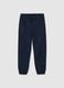 Blue Stretch Cotton Trousers_0