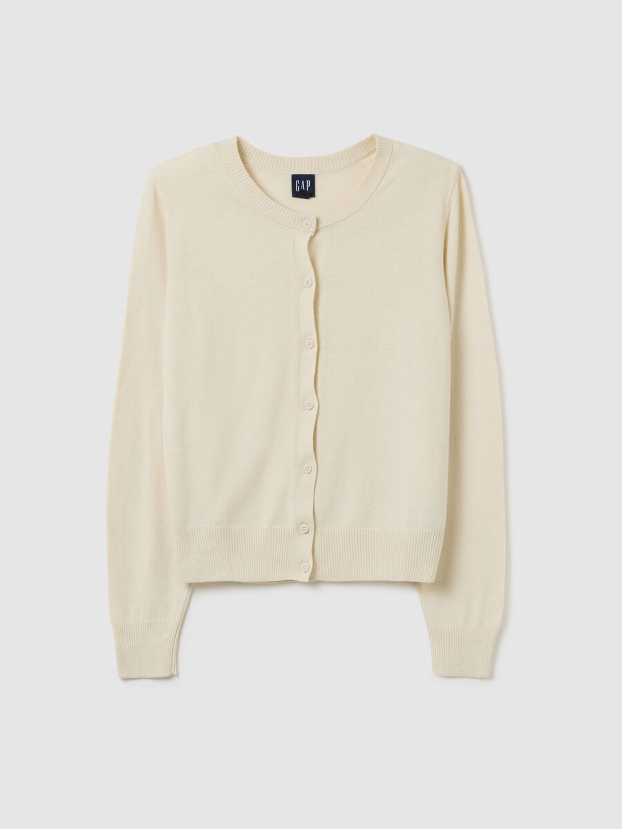 Cardigan with round neckline_2