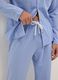 Regular fit blue pure cotton pyjamas_3