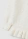 Girl's White Regular Fit Sweater_2