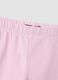 Leggings in cotone elasticizzato rosa slim fit per bambine_3