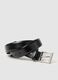 Black genuine leather belt_2