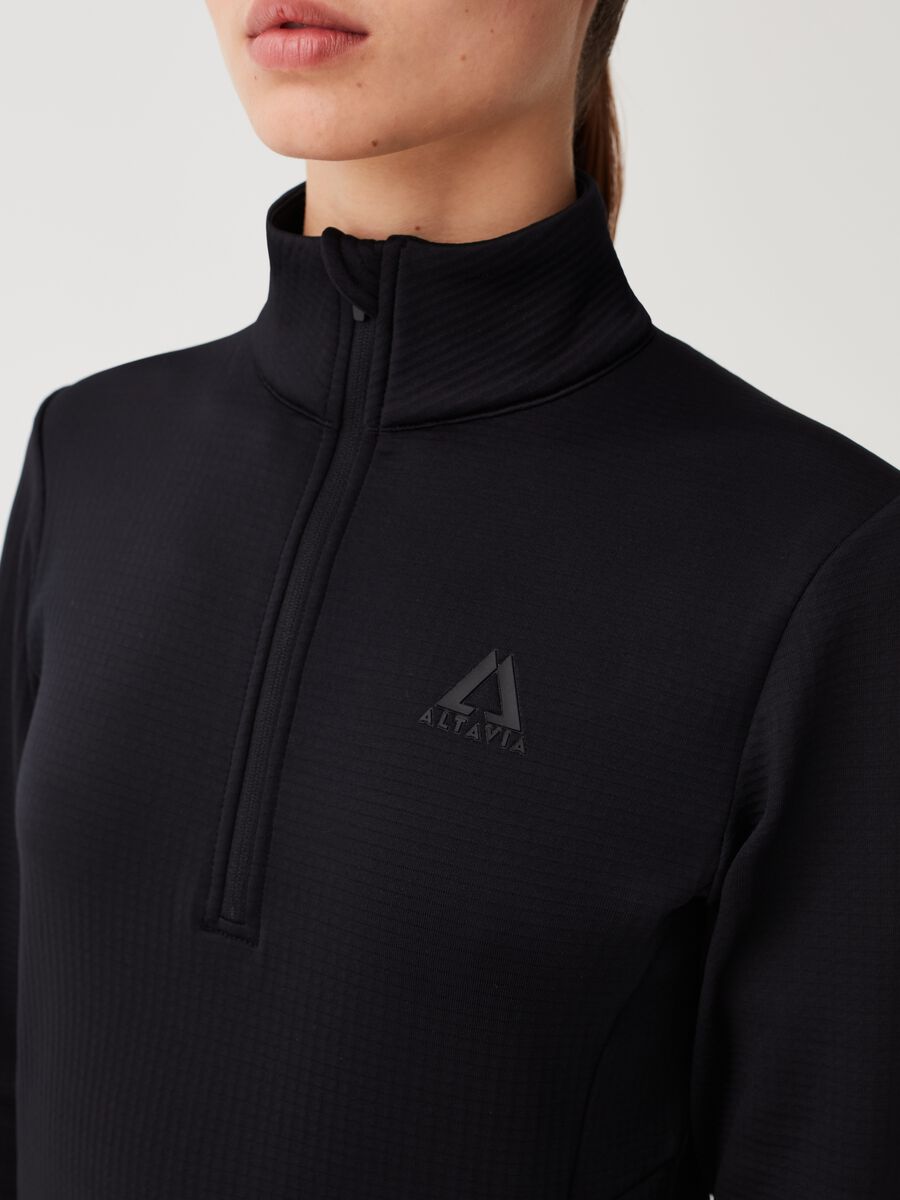 Dolcevita half-zip trama waffle Altavia by Deborah Compagnoni_3