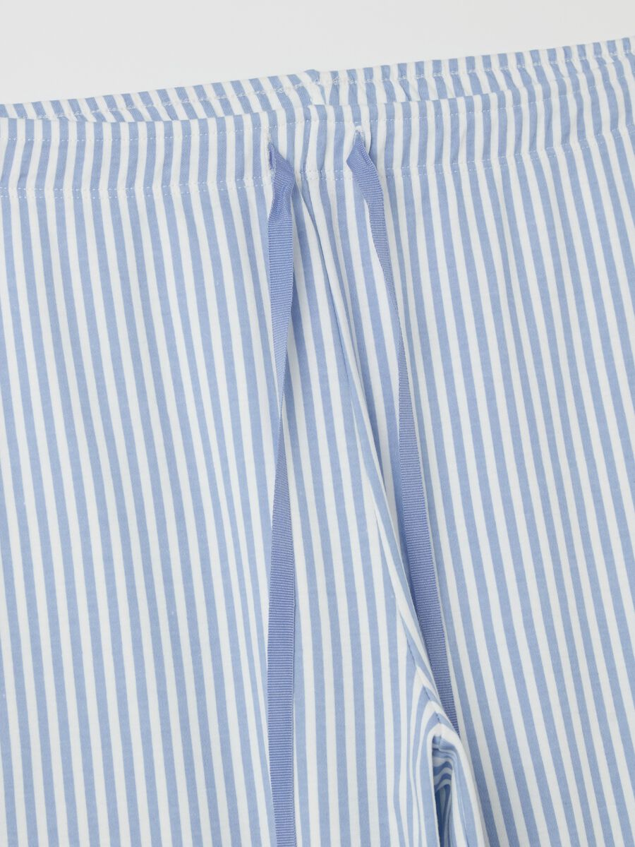 Striped cotton pyjama bottoms_5