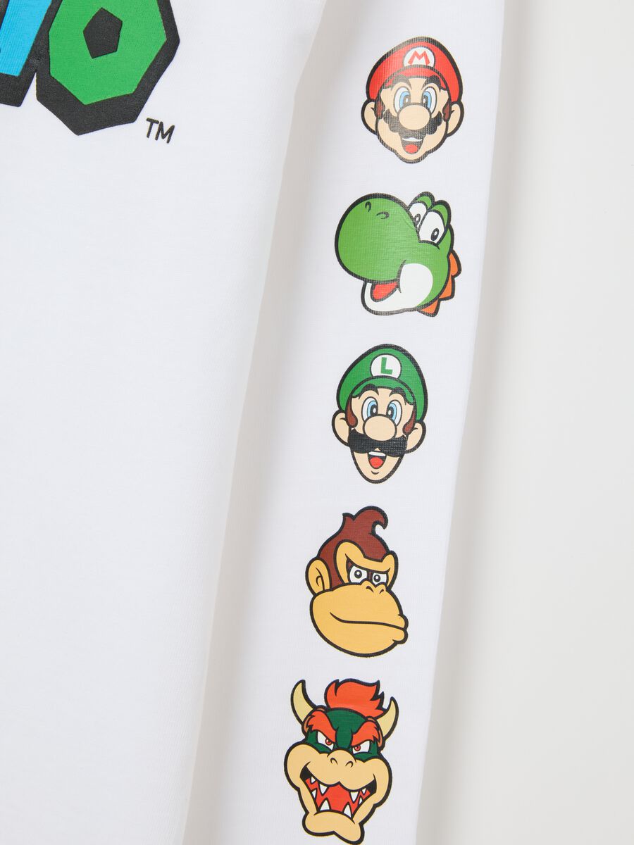 White pure cotton child's T-shirt, regular fit with characters_2